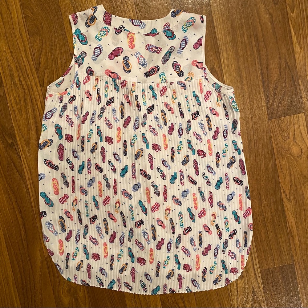 NWT Christopher & Banks Pleat-Back Blouse - Picture 3 of 4